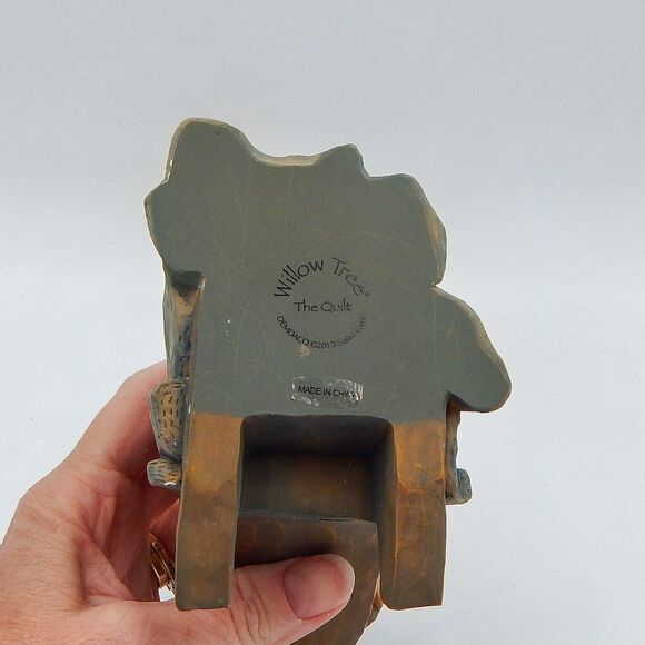 Willow Tree The Quilt Figure Figurine Rocking Chair Susan Lordi 2010 Demaco - Picture 8 of 9